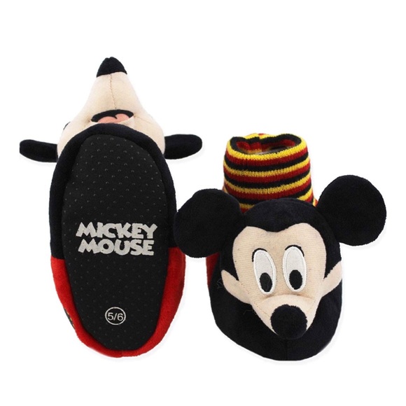 ❗️FINAL❗️ 🆕 DISNEY Mickey Mouse Funhouse 3D Sock Top Slippers - Picture 1 of 6